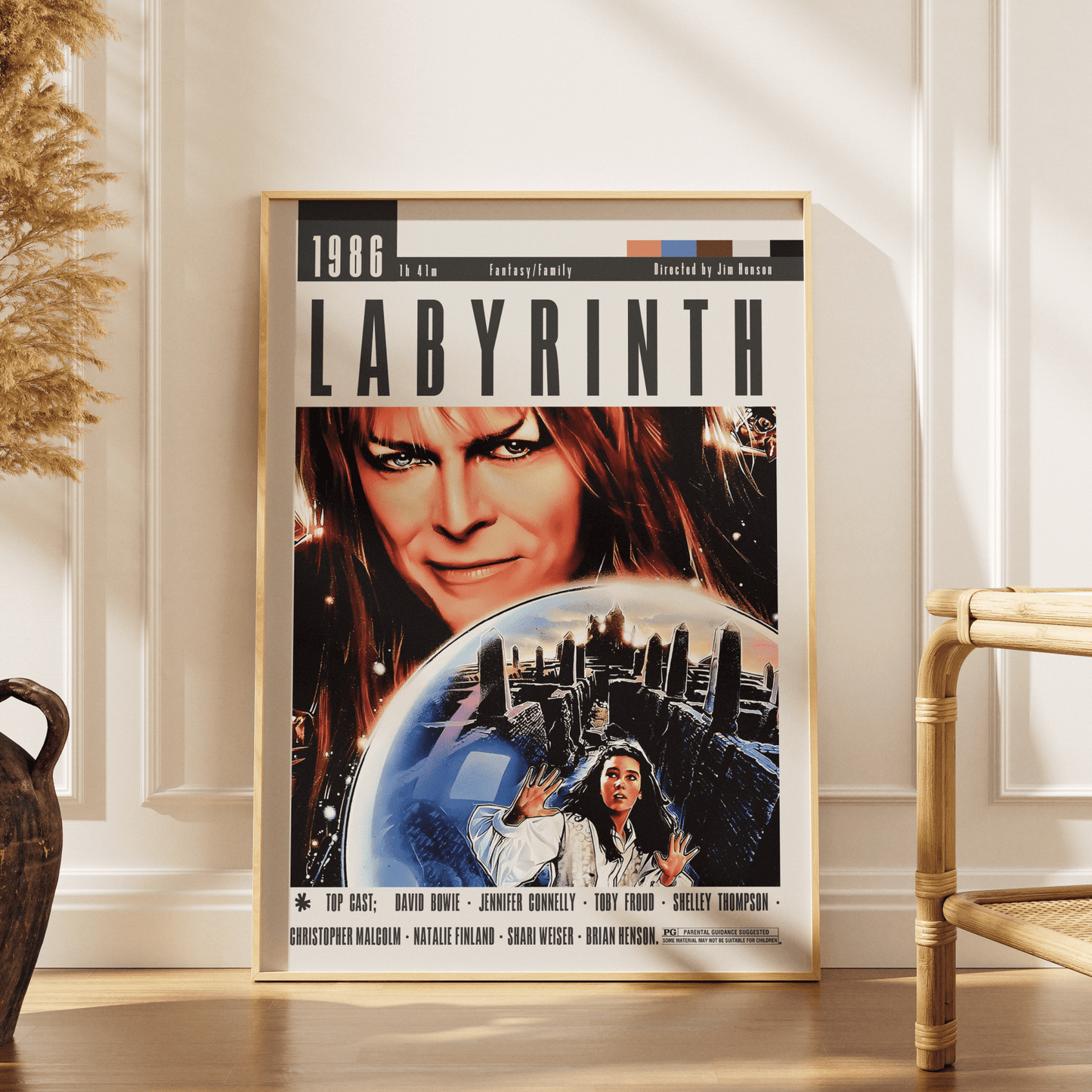 Labyrinth (1986) Fantasy Movie Poster - 98 Types StudioModern Minimal Movies