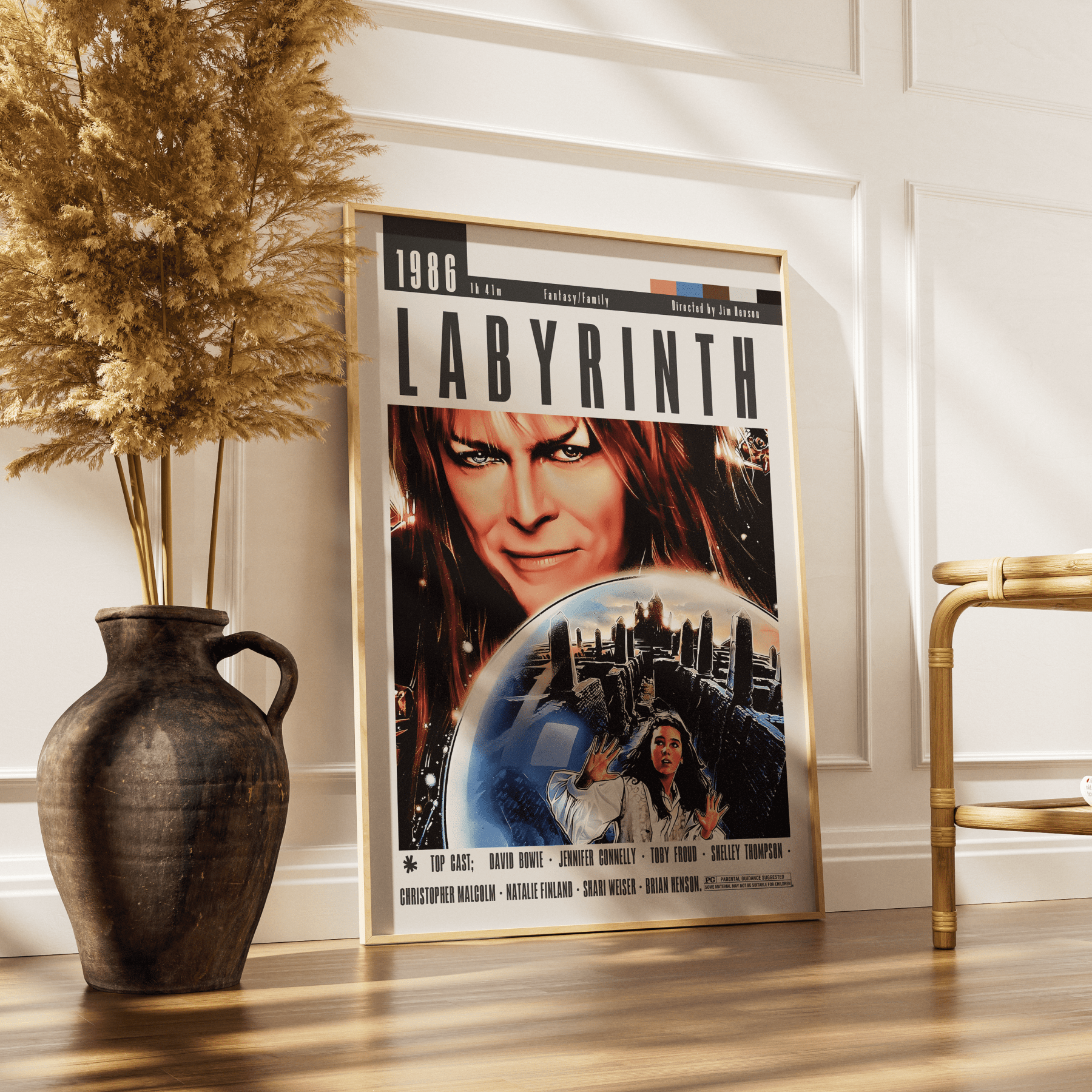 Labyrinth (1986) Fantasy Movie Poster - 98 Types StudioModern Minimal Movies