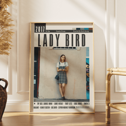 Lady Bird (2017) Movie Poster - 98 Types StudioModern Minimal Movies
