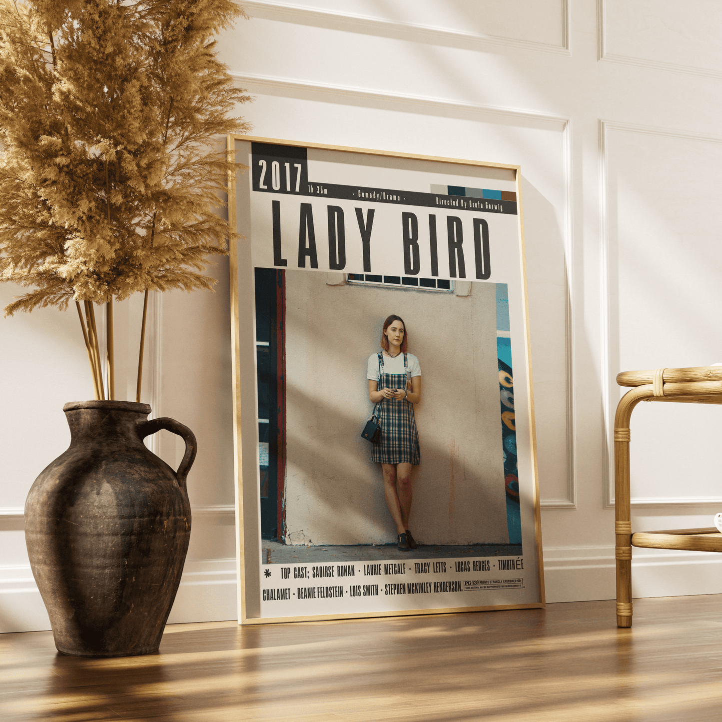 Lady Bird (2017) Movie Poster - 98 Types StudioModern Minimal Movies