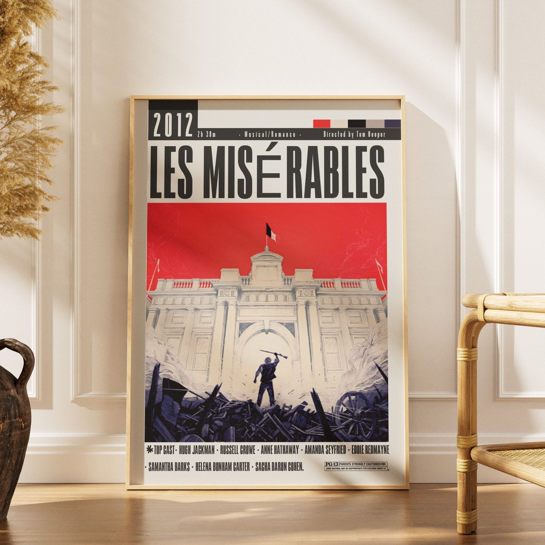 Les Misérables (2012) Movie Poster - 98 Types StudioModern Minimal Movies