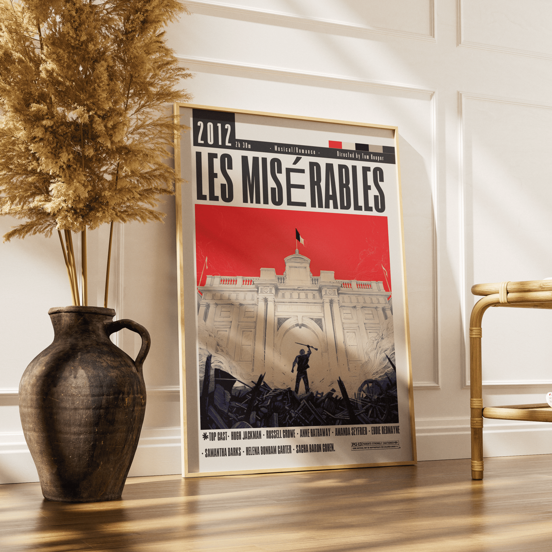 Les Misérables (2012) Movie Poster - 98 Types StudioModern Minimal Movies
