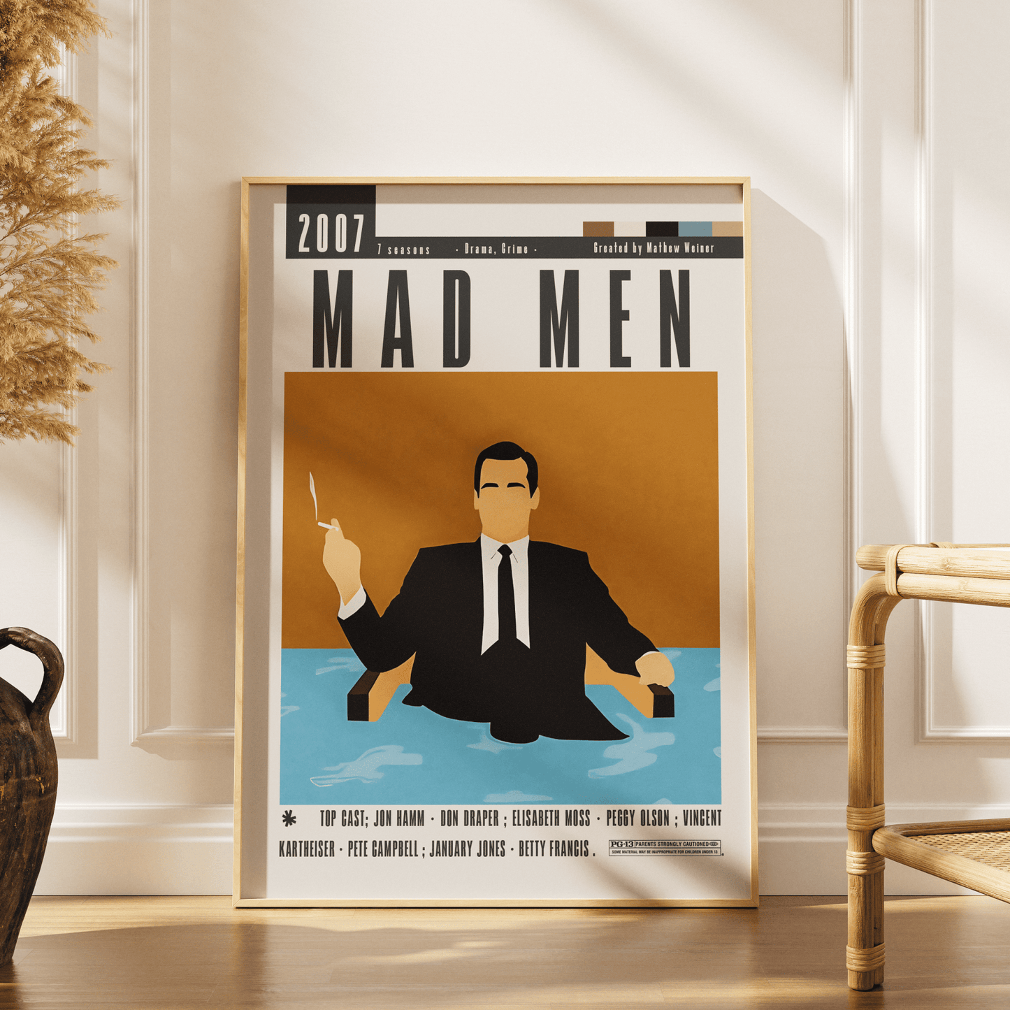 Mad Men TV Serie Poster - 98 Types StudioModern Minimal Movies