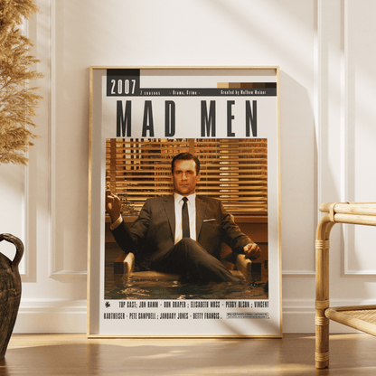 Mad Men TV Series Poster - 98 Types StudioModern Minimal Movies