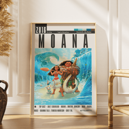 Moana (2016) Movie Poster - 98 Types StudioModern Minimal Movies