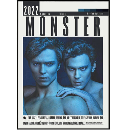Monster: The Jeffrey Dahmer Story (2022) Poster - 98 Types StudioModern Minimal Movies