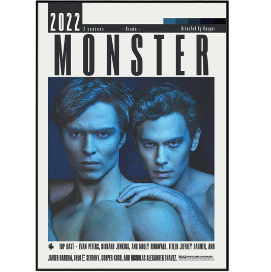 Monster: The Jeffrey Dahmer Story (2022) Poster - 98 Types StudioModern Minimal Movies