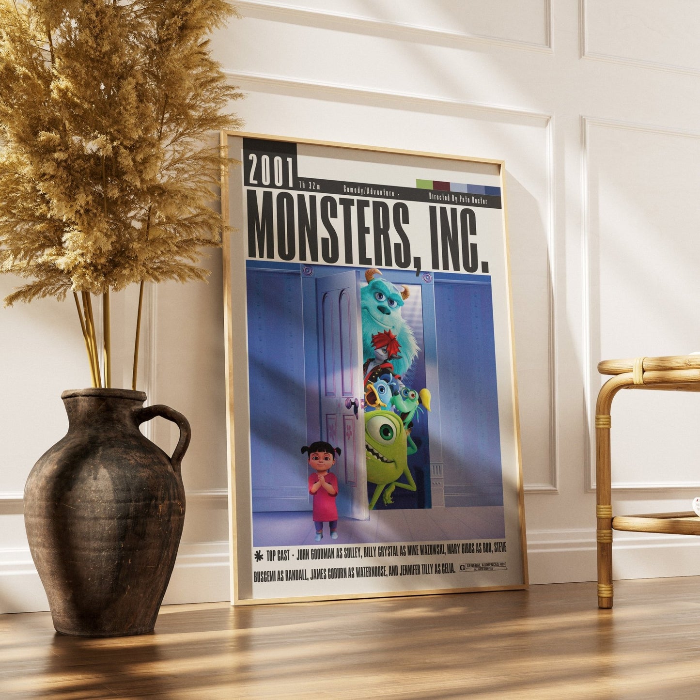 Monsters, Inc. (2001) Movie Poster - 98 Types StudioModern Minimal Movies