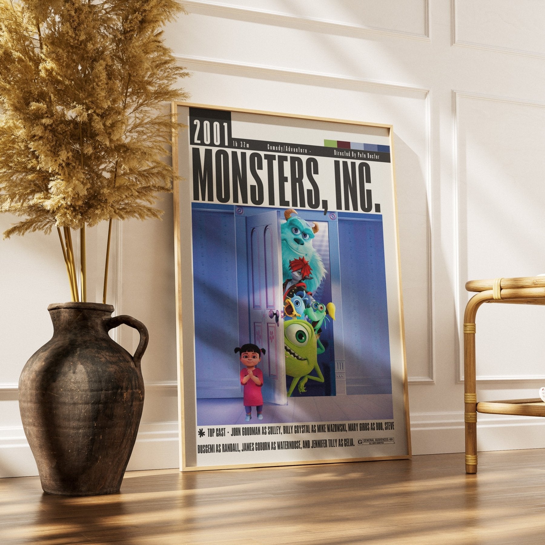 Monsters, Inc. (2001) Movie Poster - 98 Types StudioModern Minimal Movies