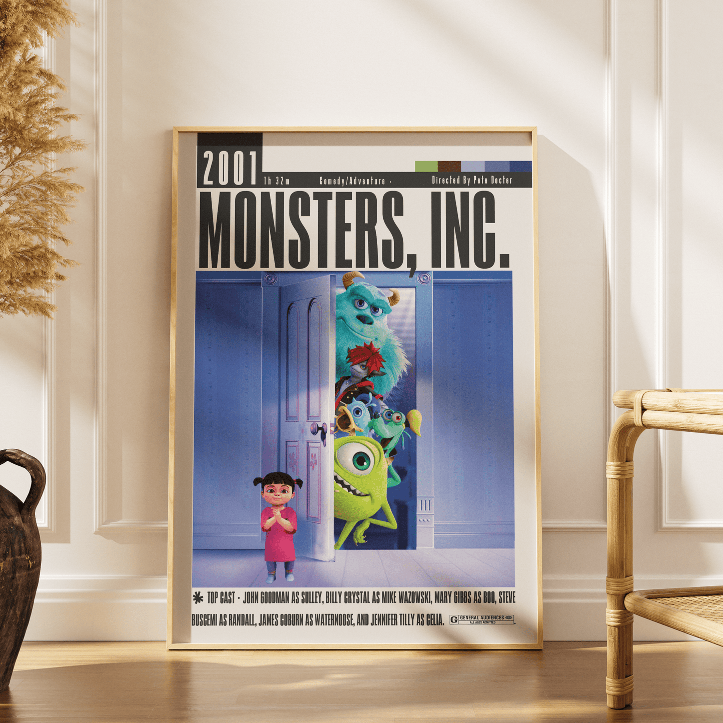 Monsters, Inc. (2001) Movie Poster - 98 Types StudioModern Minimal Movies