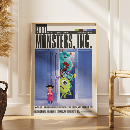 Monsters, Inc. (2001) Movie Poster - 98 Types StudioModern Minimal Movies