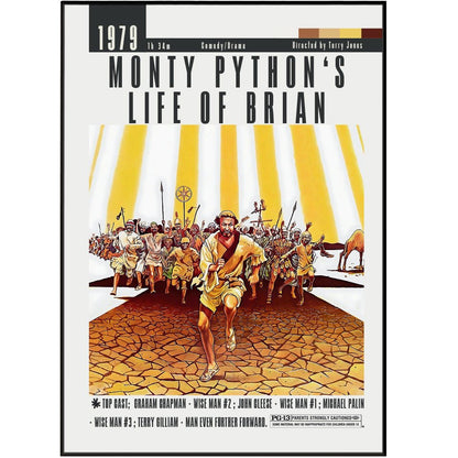Monty Python’s Life of Brian (1979) Movie Poster - 98 Types StudioModern Minimal Movies