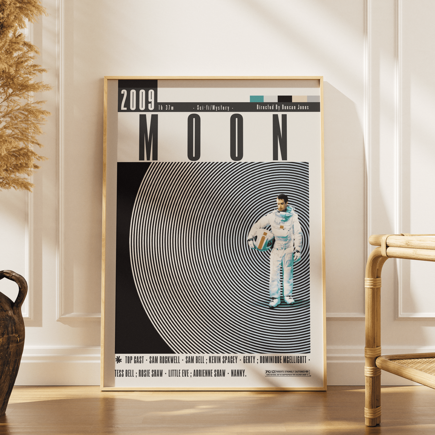 Moon (2009) Movie Poster - 98 Types StudioModern Minimal Movies