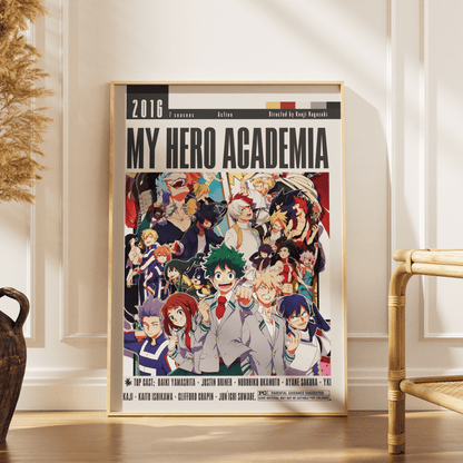 My Hero Academia (2016) Anime Poster - 98 Types StudioModern Minimal Movies