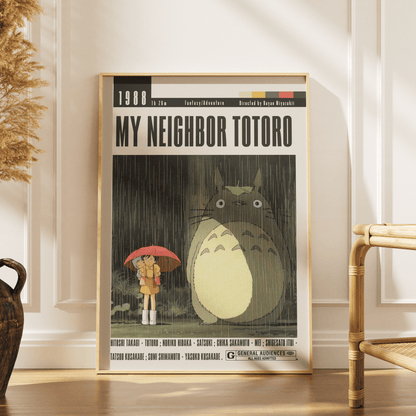 My Neighbor Totoro (1988) Studio Ghibli Movie Poster - 98 Types StudioModern Minimal Movies