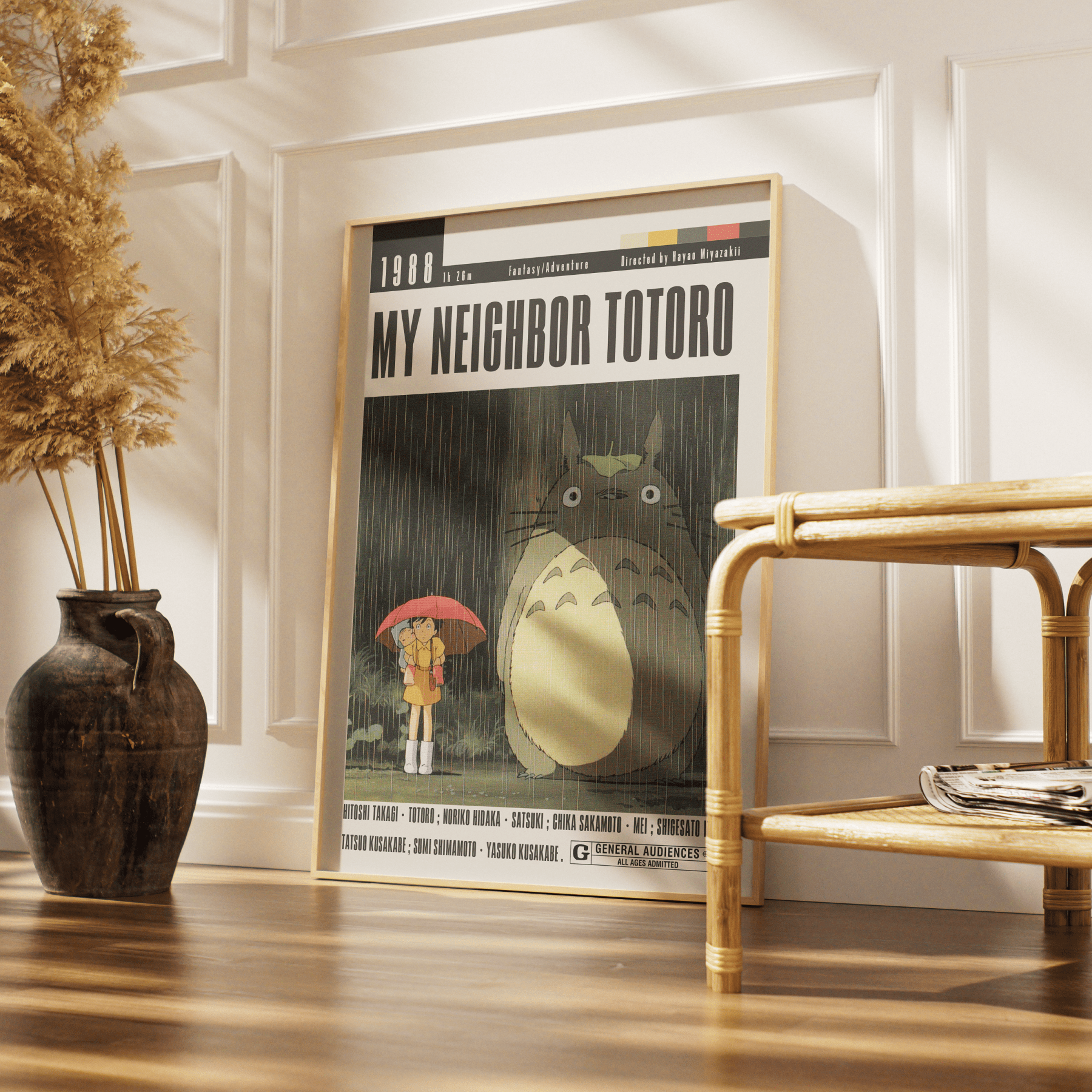 My Neighbor Totoro (1988) Studio Ghibli Movie Poster - 98 Types StudioModern Minimal Movies