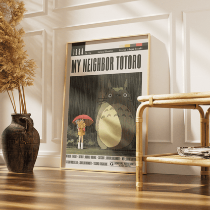 My Neighbor Totoro (1988) Studio Ghibli Movie Poster - 98 Types StudioModern Minimal Movies