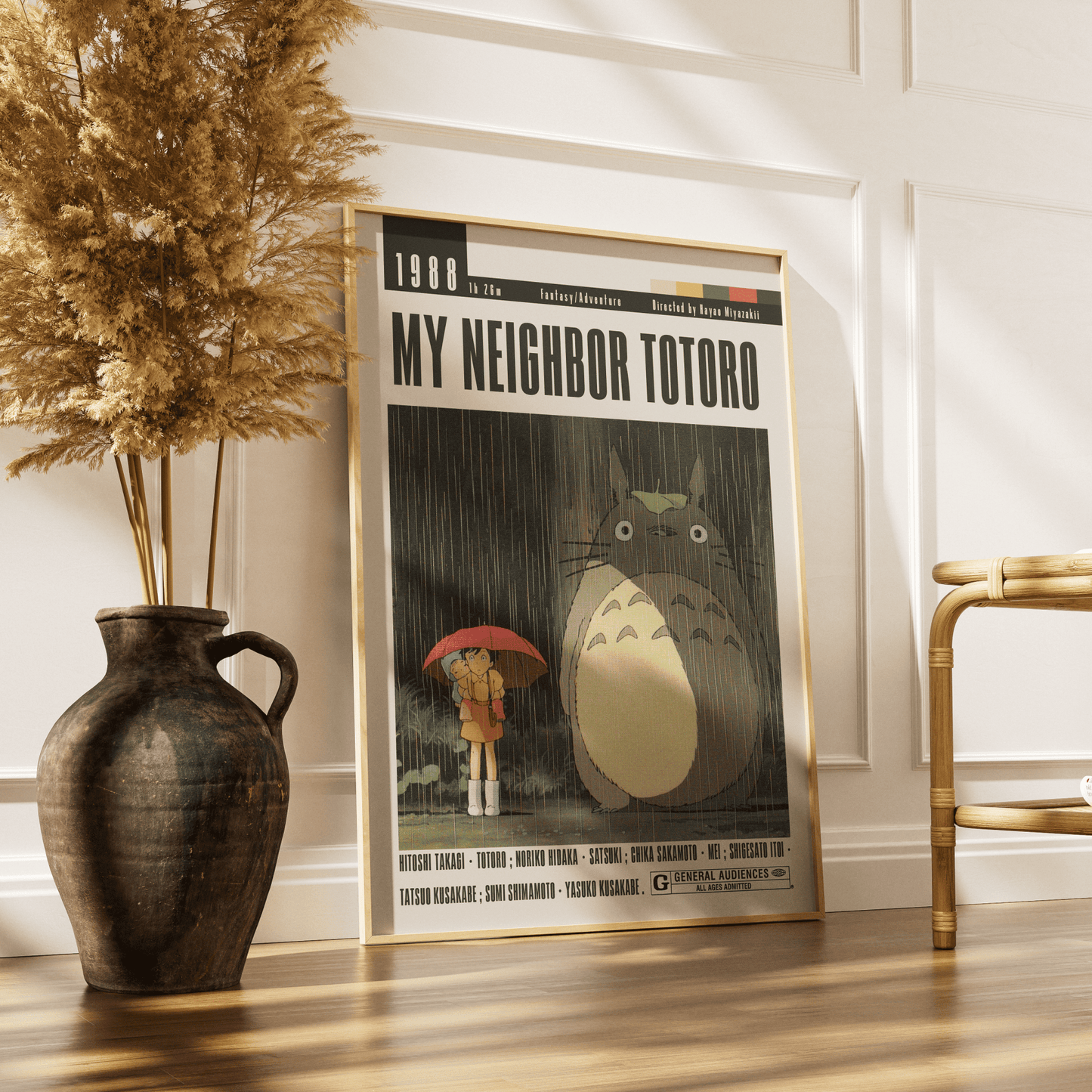 My Neighbor Totoro (1988) Studio Ghibli Movie Poster - 98 Types StudioModern Minimal Movies