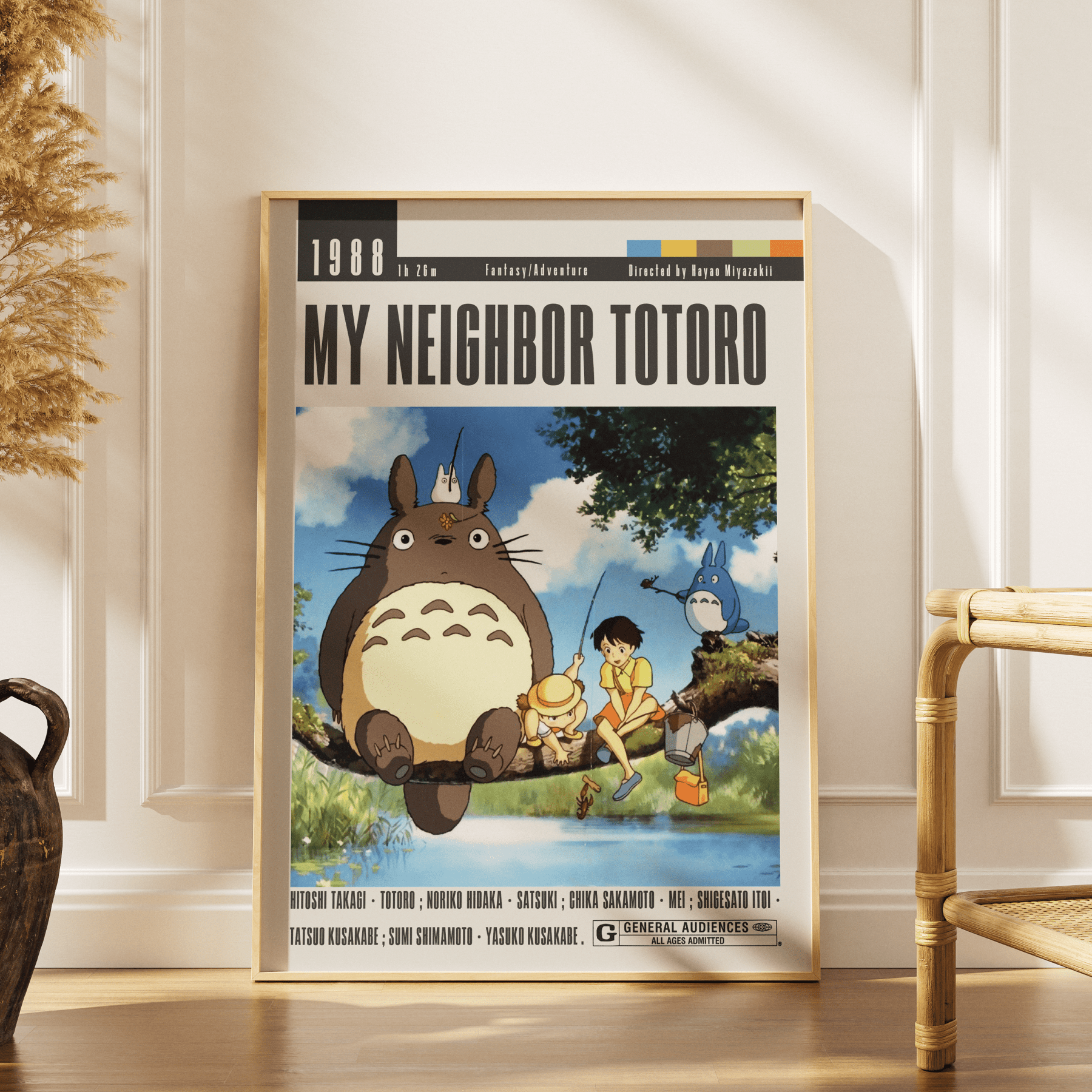 My Neighbor Totoro (1988) Studio Ghibli Movie Posters - 98 Types StudioModern Minimal Movies