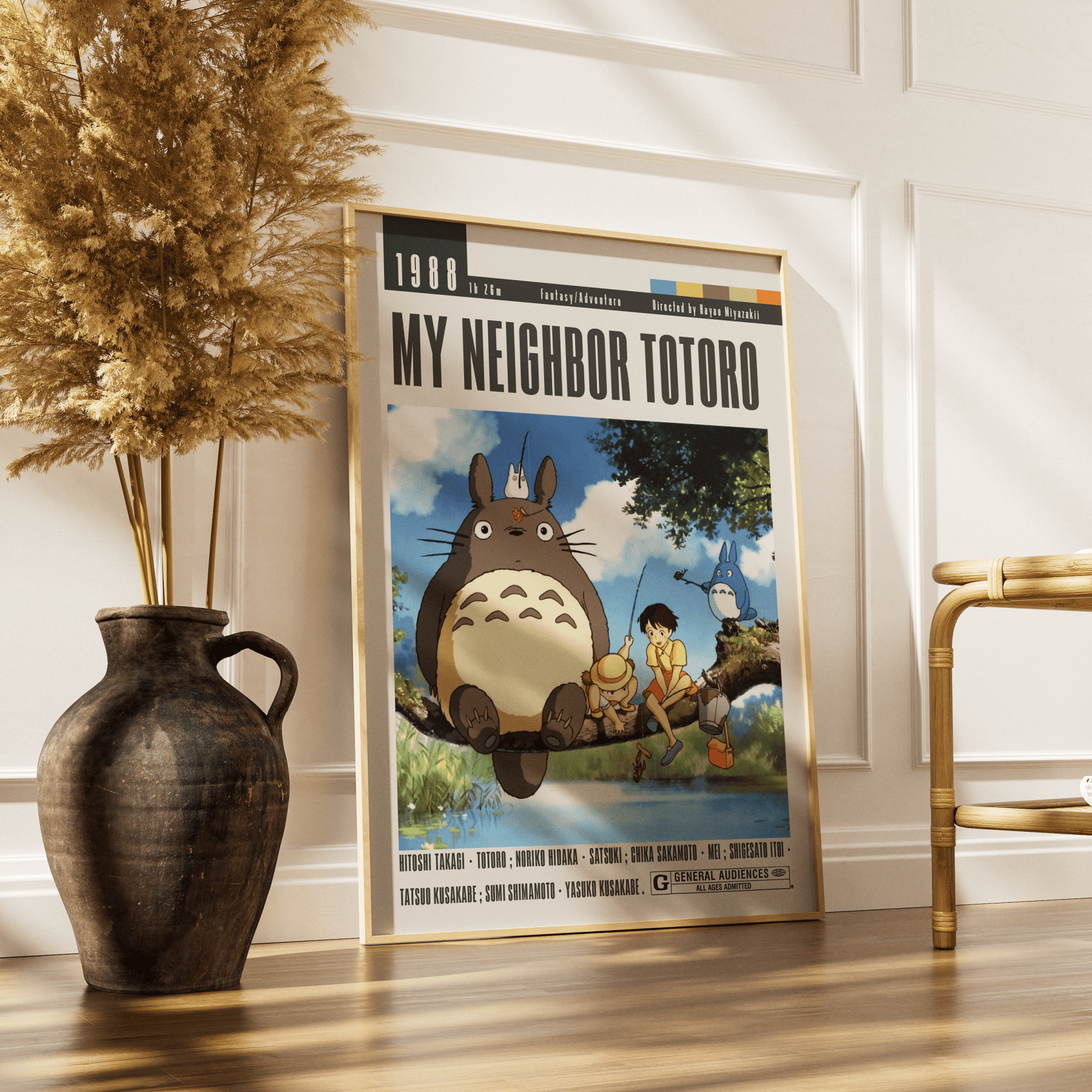 My Neighbor Totoro (1988) Studio Ghibli Movie Posters - 98 Types StudioModern Minimal Movies