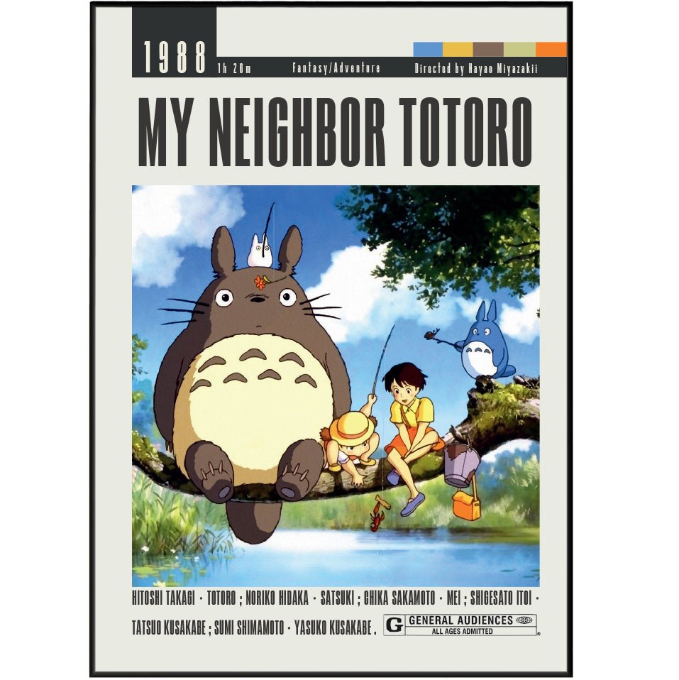 My Neighbor Totoro (1988) Studio Ghibli Movie Posters - 98 Types StudioModern Minimal Movies