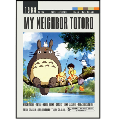 My Neighbor Totoro (1988) Studio Ghibli Movie Posters - 98 Types StudioModern Minimal Movies