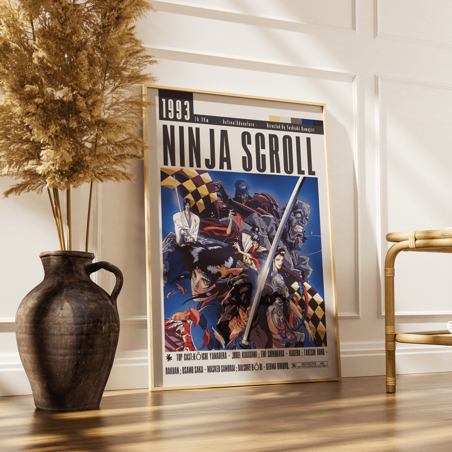 Ninja Scroll (1993) Anime Poster - 98 Types StudioModern Minimal Movies