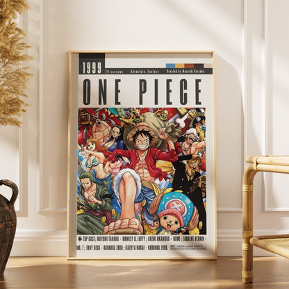 One Piece (1999) Anime Poster - 98 Types StudioModern Minimal Movies