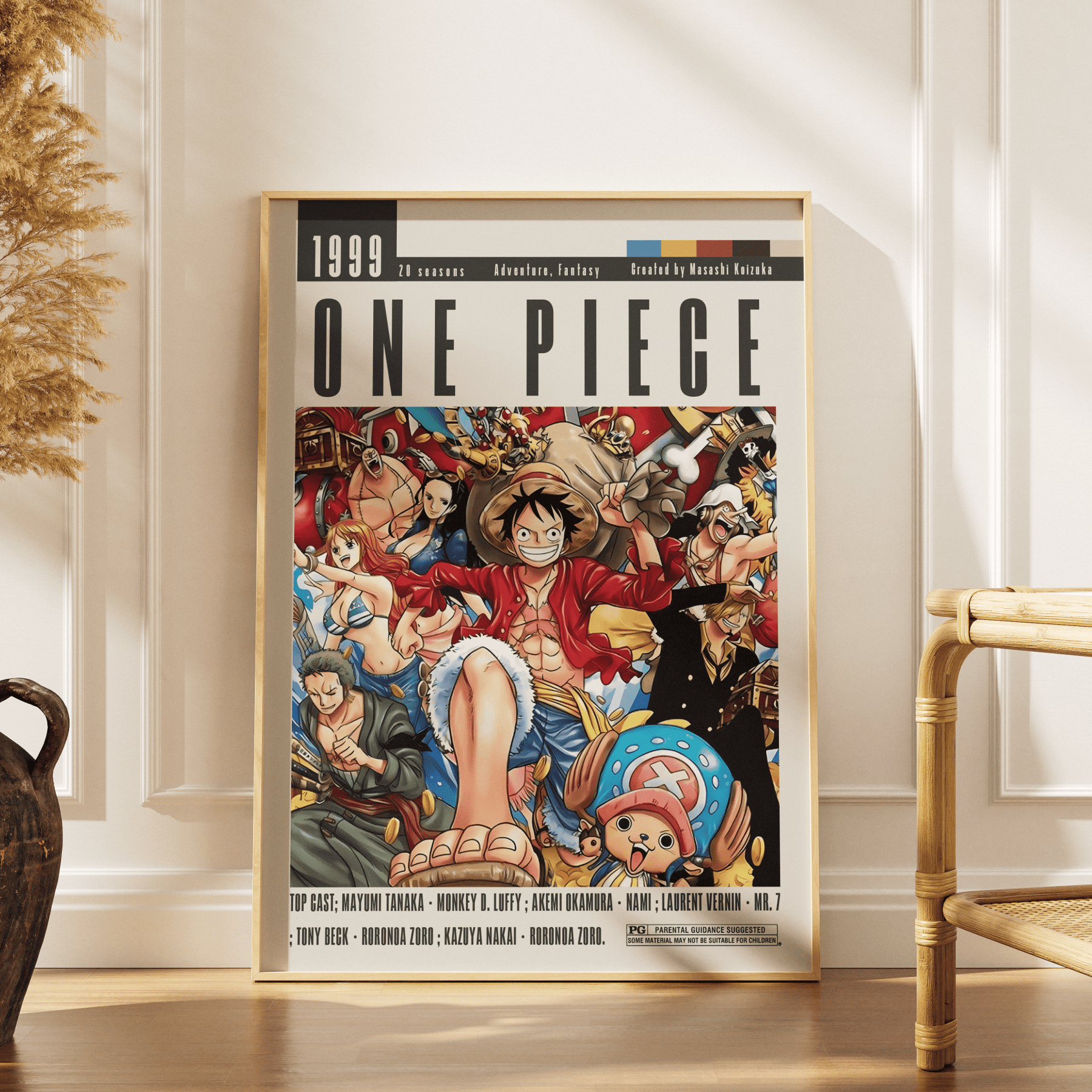 One Piece (1999) Anime Poster - 98 Types StudioModern Minimal Movies