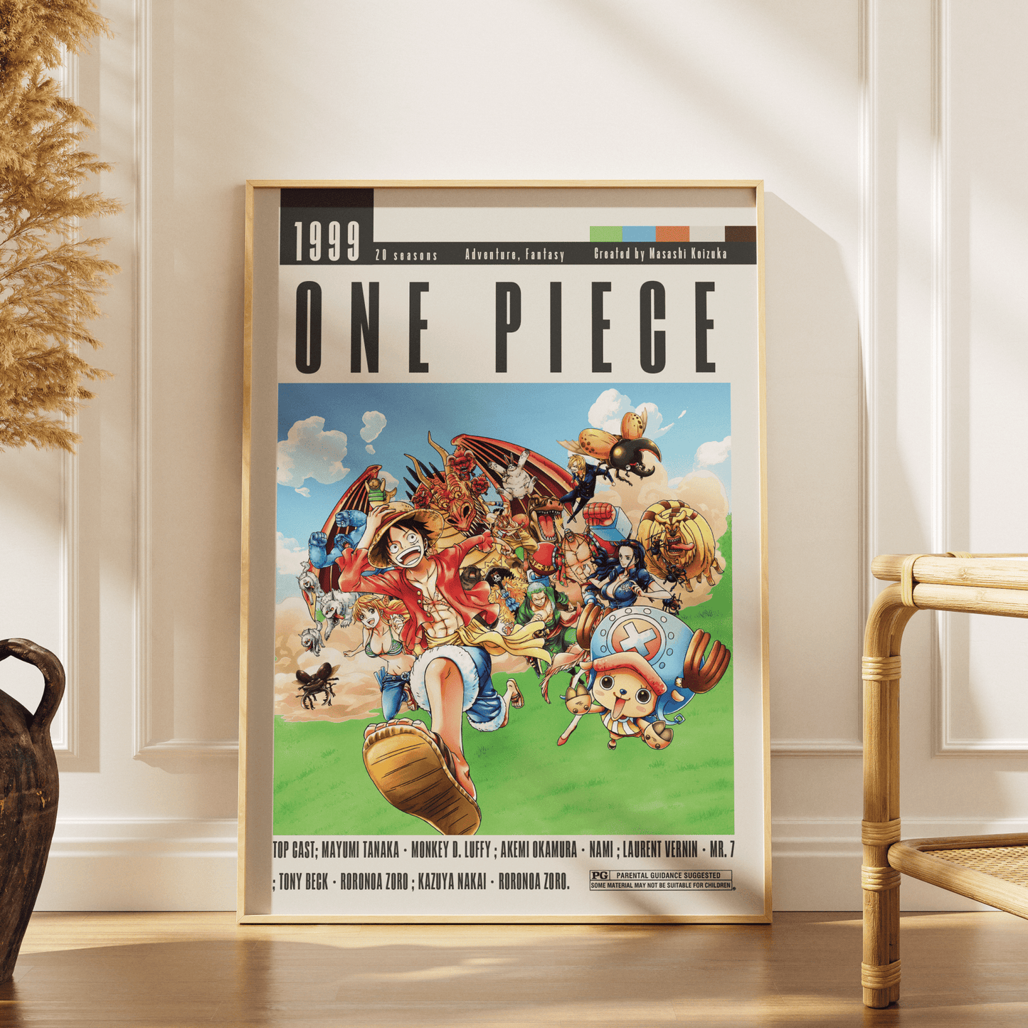 One Piece 1999 Anime Poster - 98 Types StudioModern Minimal Movies