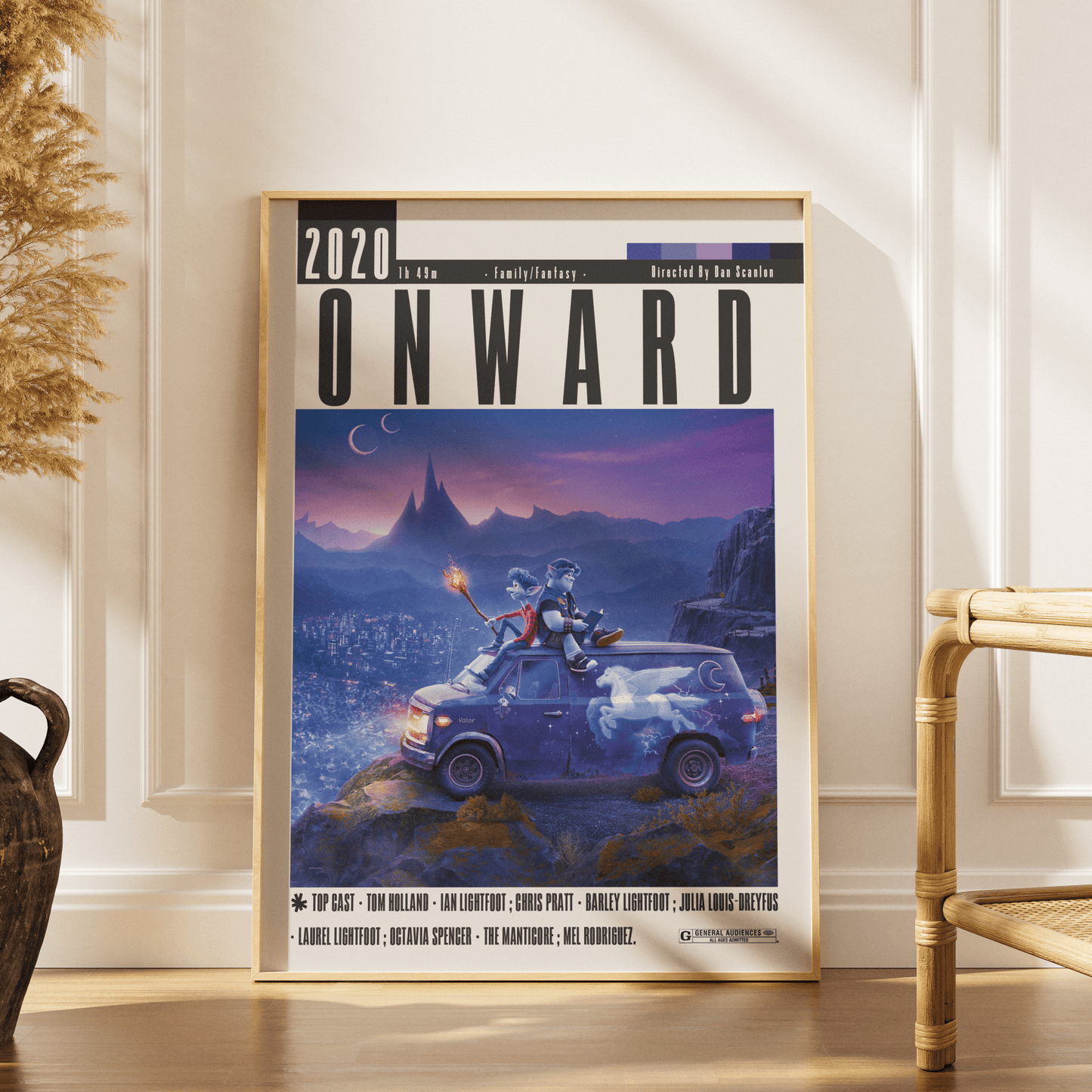 Onward (2020) Movie Poster - 98 Types StudioModern Minimal Movies