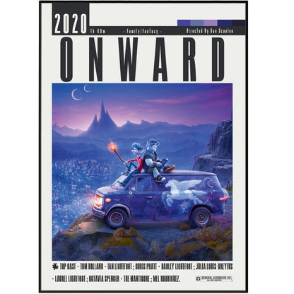 Onward (2020) Movie Poster - 98 Types StudioModern Minimal Movies