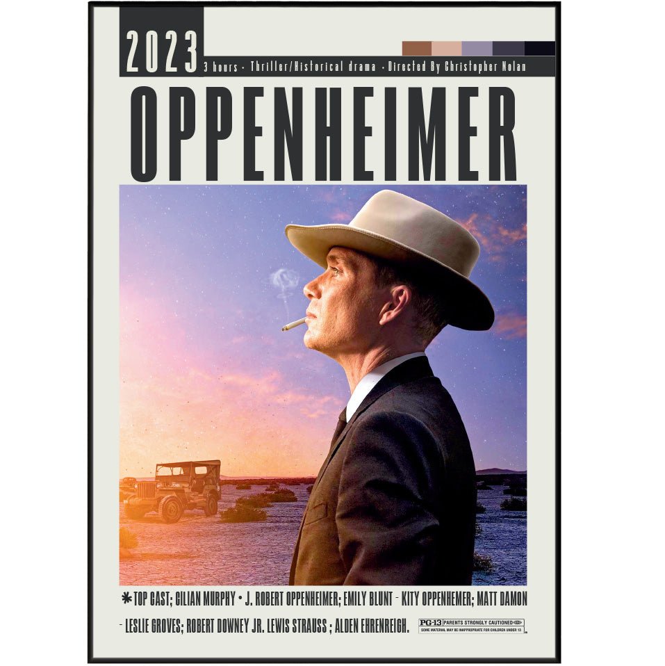 Oppenheimer (2023) Movie Posters - 98 Types StudioModern Minimal Movies