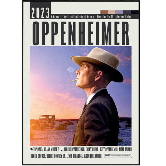 Oppenheimer (2023) Movie Posters - 98 Types StudioModern Minimal Movies