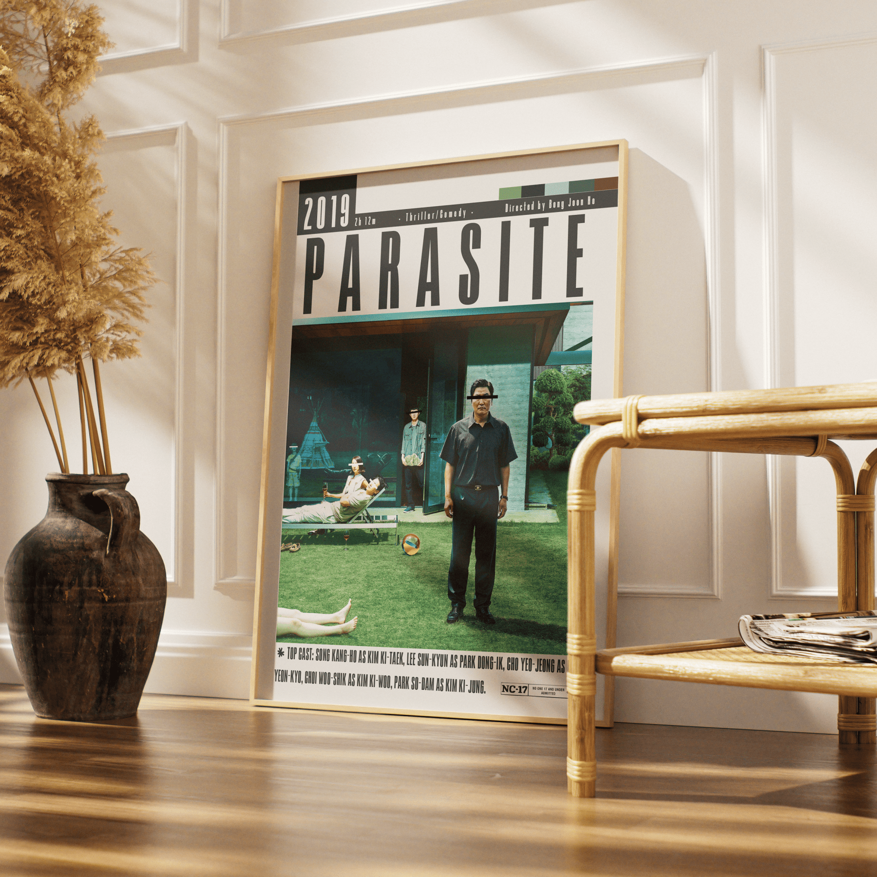 Parasite (2019) Movie Poster - 98 Types StudioModern Minimal Movies