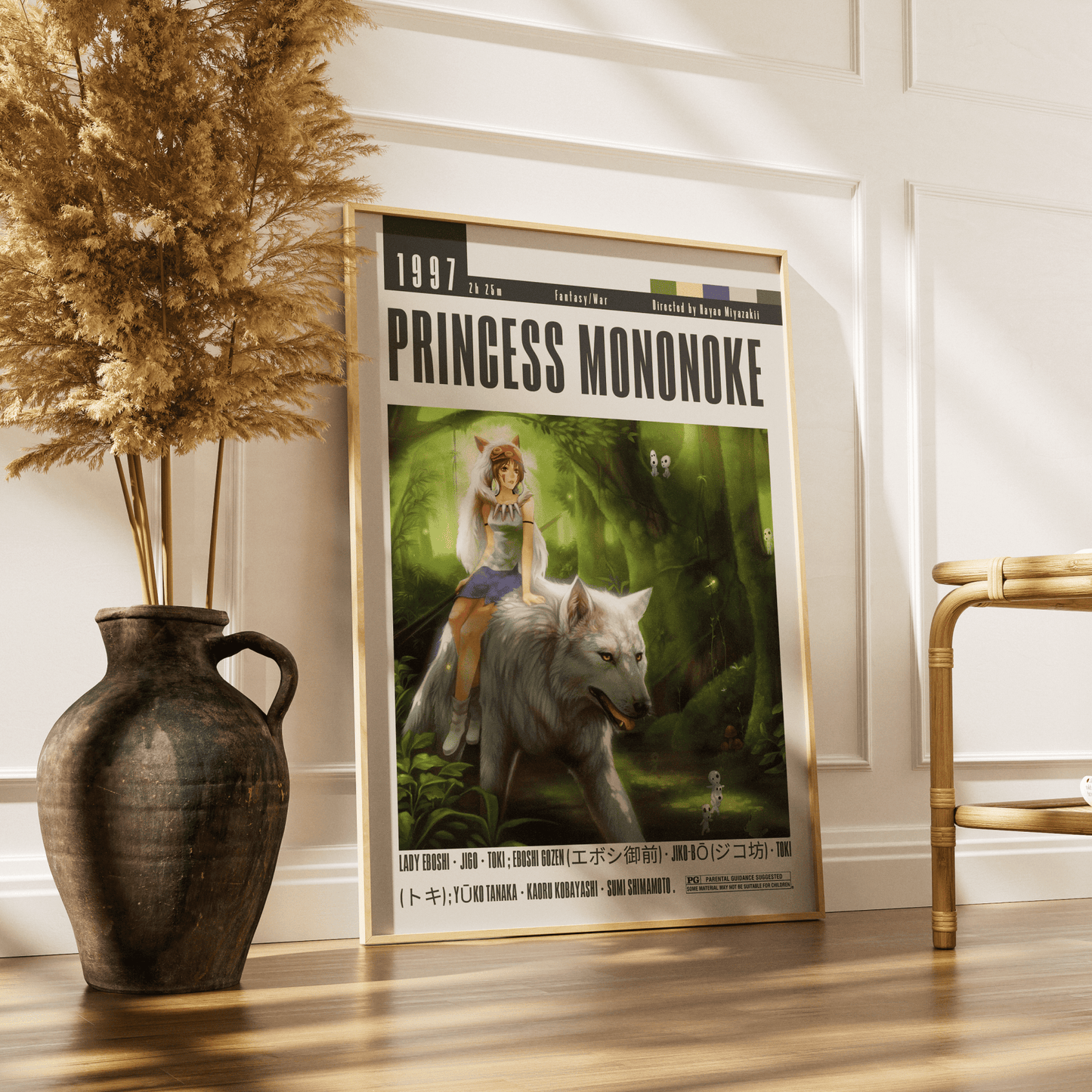 Princess Mononoke (1997) Studio Ghibli Movie Posters - 98 Types StudioModern Minimal Movies