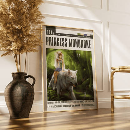Princess Mononoke (1997) Studio Ghibli Movie Posters - 98 Types StudioModern Minimal Movies