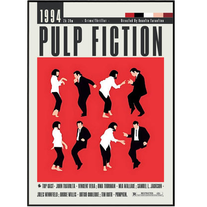 Pulp Fiction (1994) Movies Posters - 98 Types StudioModern Minimal Movies