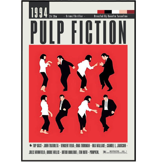 Pulp Fiction (1994) Movies Posters - 98 Types StudioModern Minimal Movies
