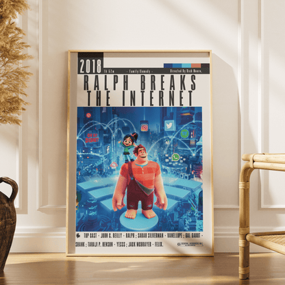 Ralph Breaks the Internet (2018) Movie Poster - 98 Types StudioModern Minimal Movies