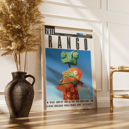 Rango (2011) Movie Poster - 98 Types StudioModern Minimal Movies