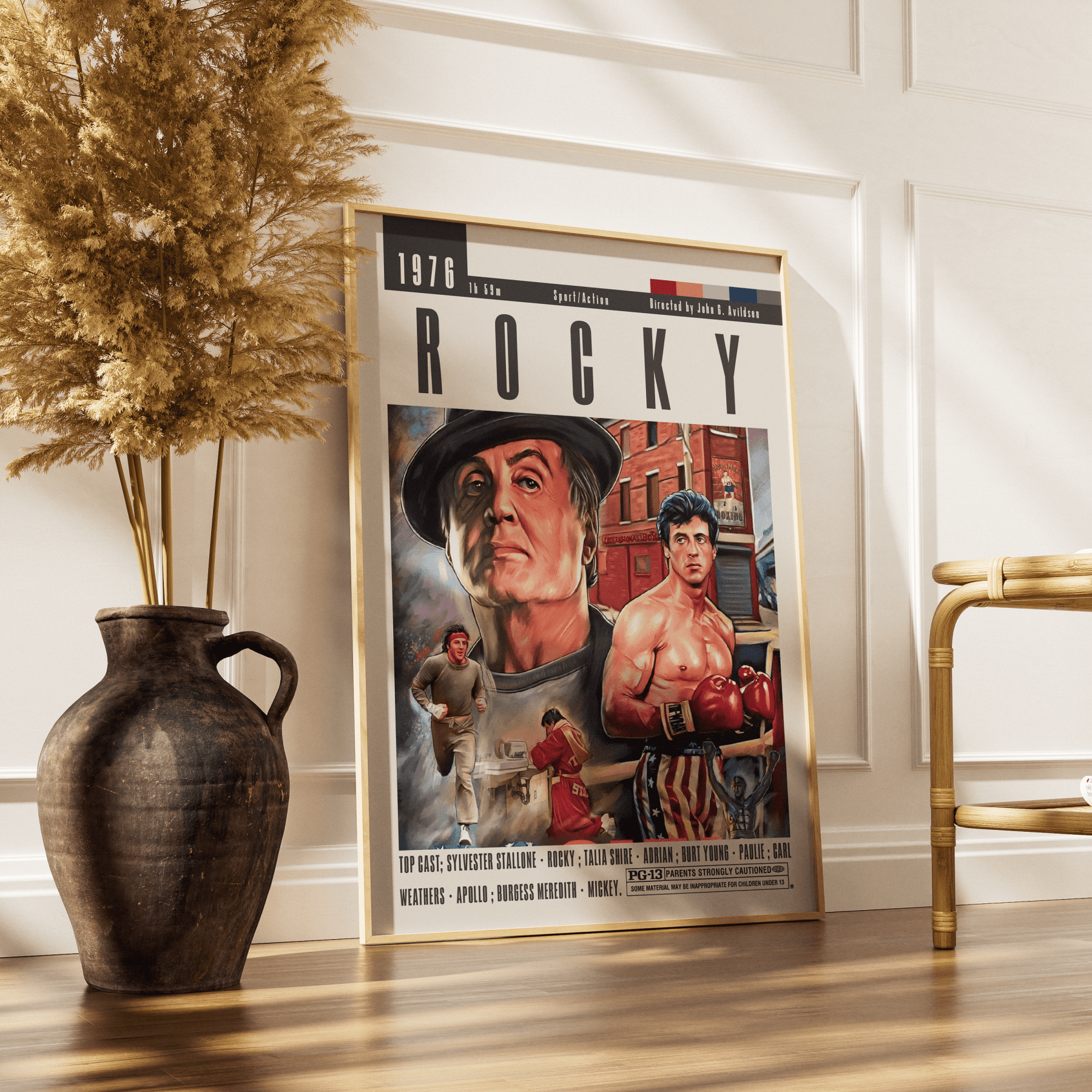 Rocky (1976) Movie Poster - 98 Types StudioModern Minimal Movies