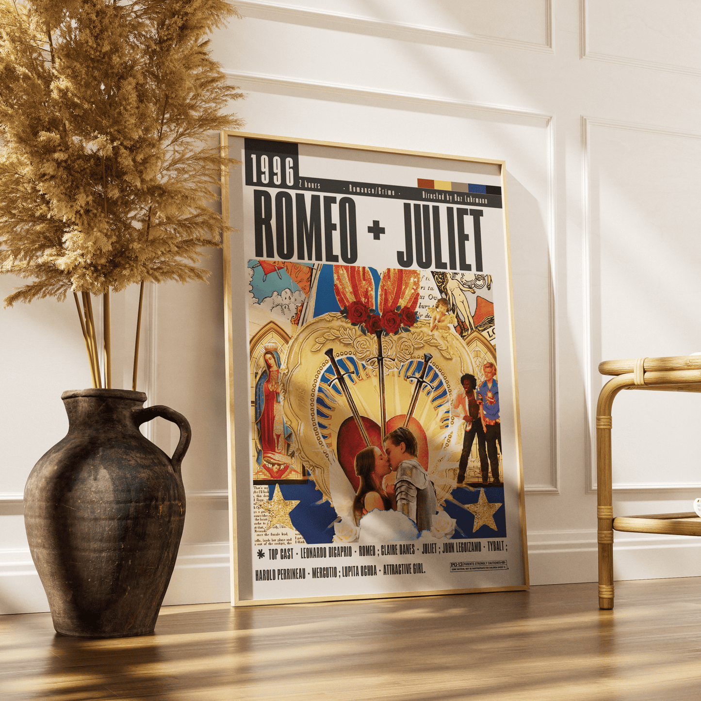 Romeo + Juliet (1996) Movie Poster - 98 Types StudioModern Minimal Movies