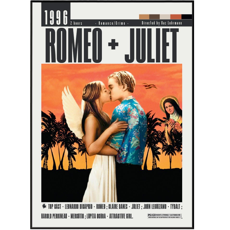 Romeo + Juliet (1996) Movie Posters - 98 Types StudioModern Minimal Movies