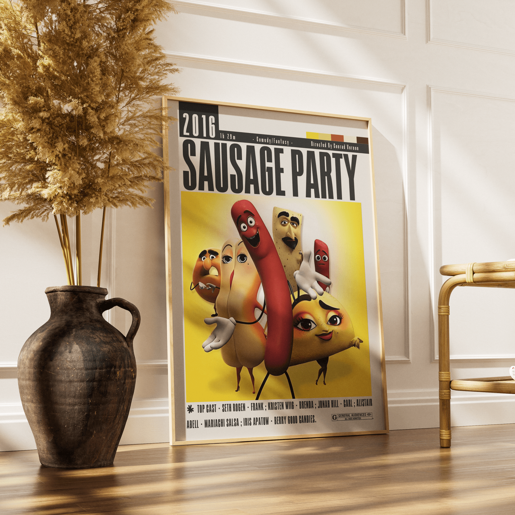 Sausage Party (2016) Movie Poster - 98 Types StudioModern Minimal Movies