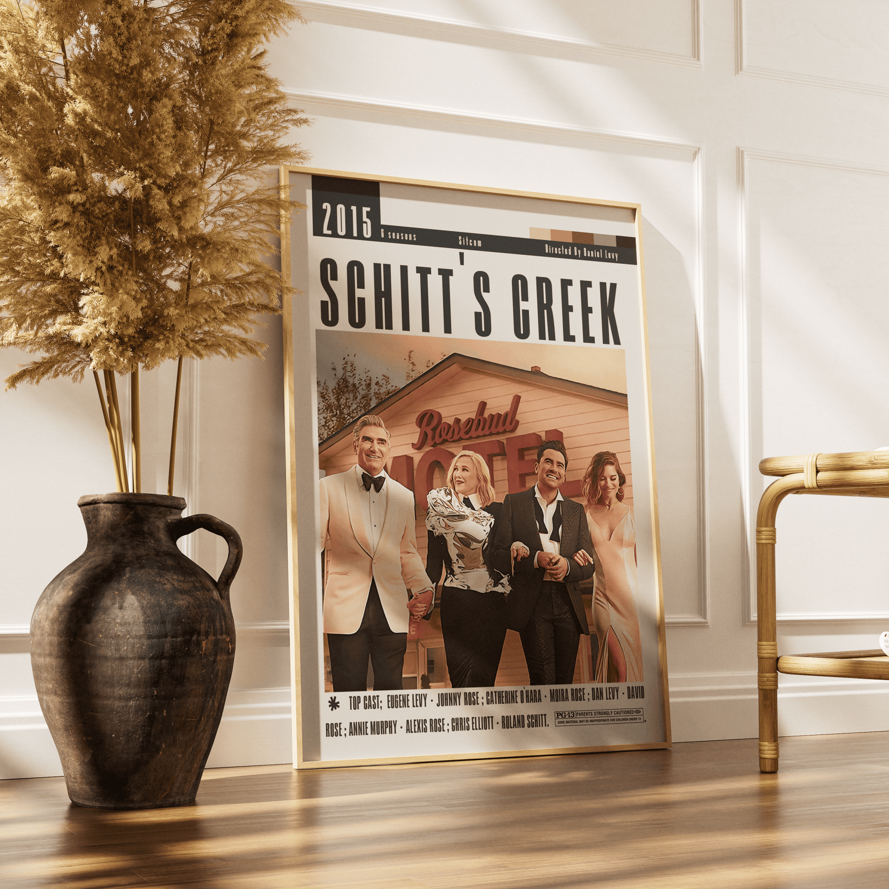 Schitt’s Creek (2015–2020) TV Series Poster - 98 Types StudioModern Minimal Movies