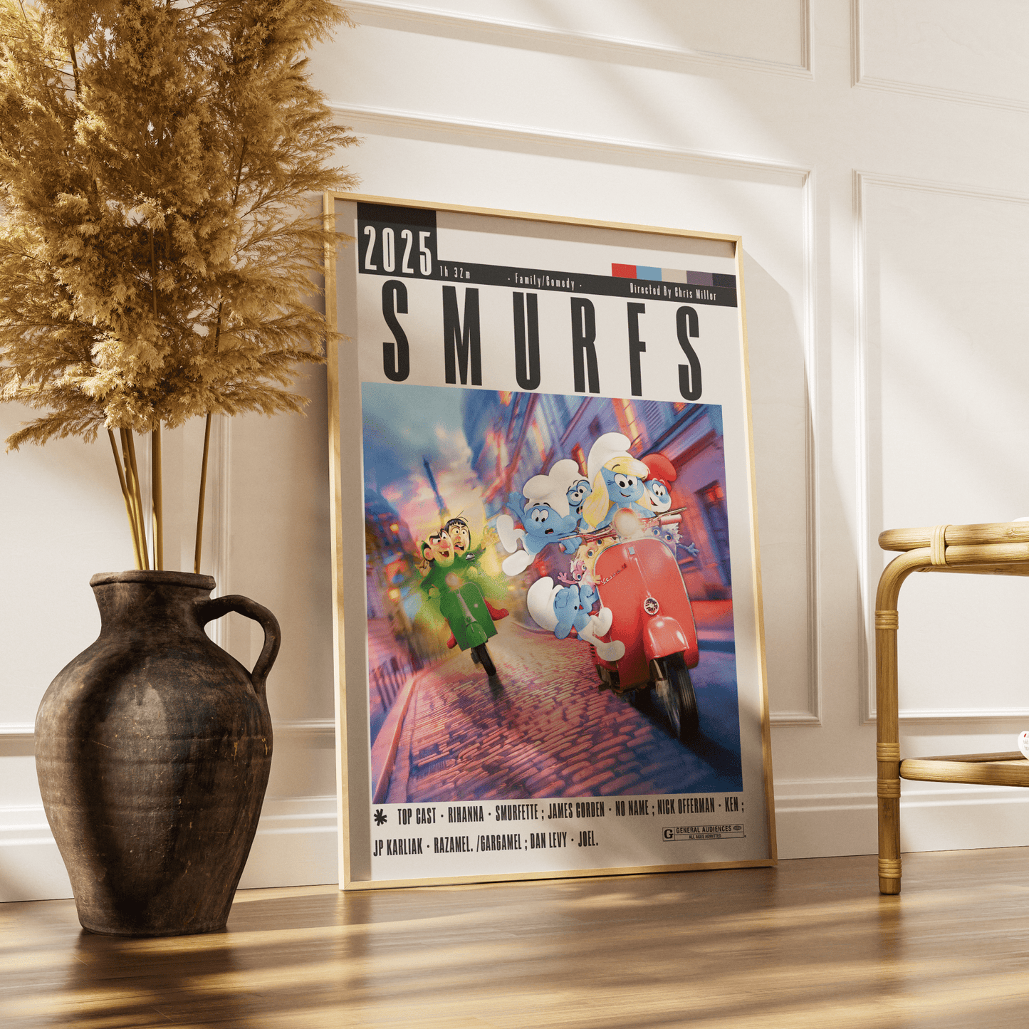 Smurfs (2025) Movie Poster - 98 Types StudioModern Minimal Movies