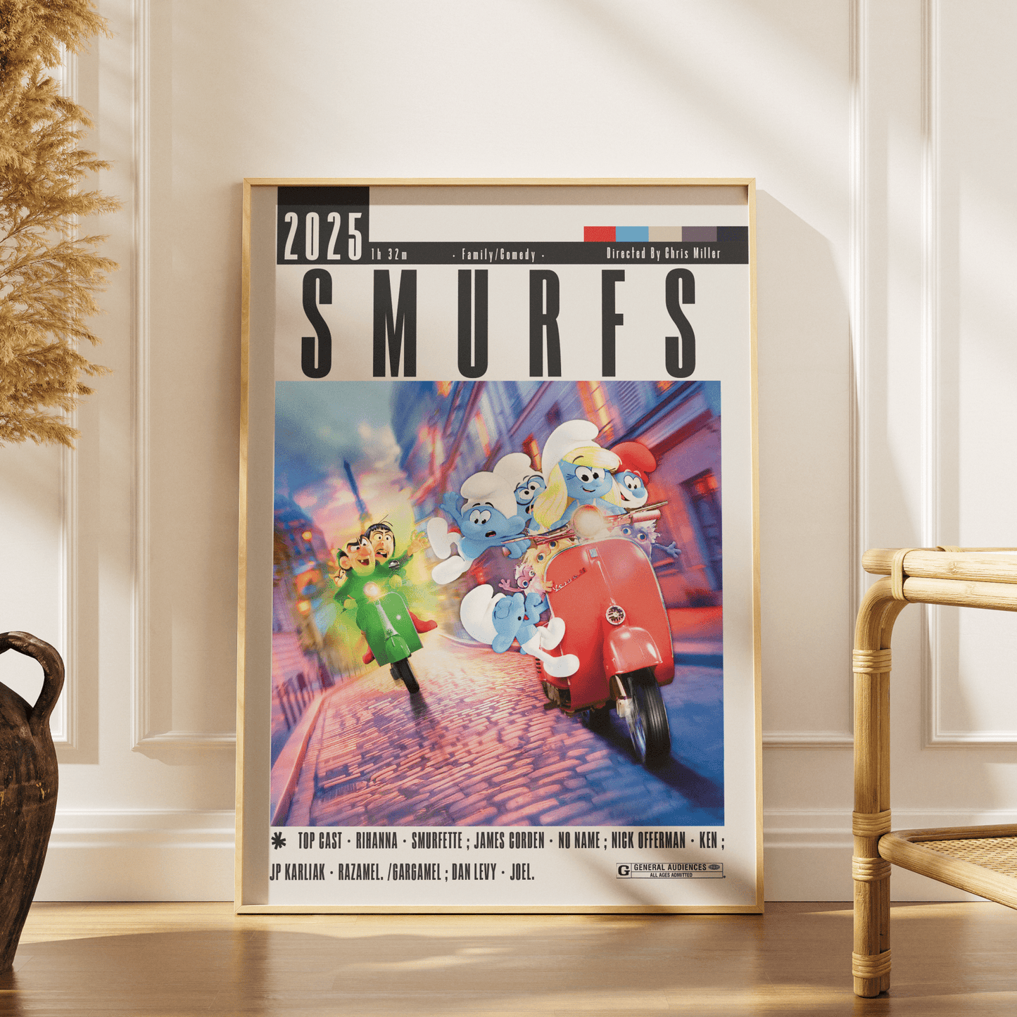 Smurfs (2025) Movie Poster - 98 Types StudioModern Minimal Movies