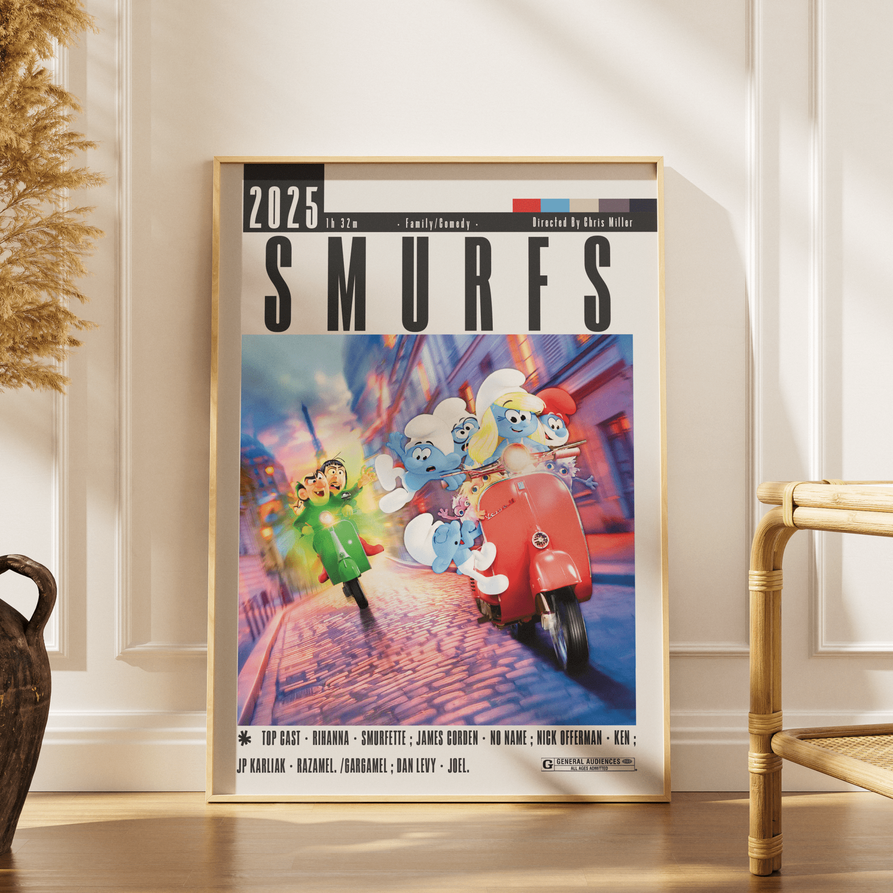 Smurfs (2025) Movie Poster - 98 Types StudioModern Minimal Movies