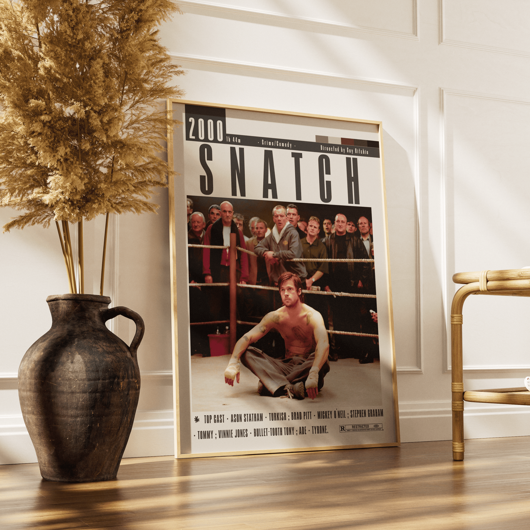 Snatch (2000) Movie Poster - 98 Types StudioModern Minimal Movies